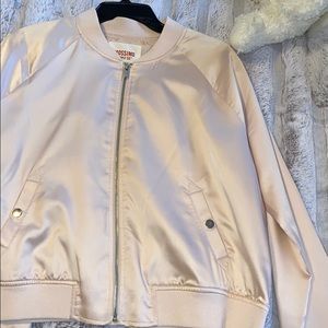 SATIN BOMBER JACKET